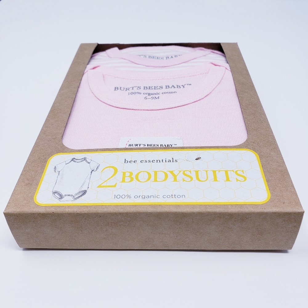 BURT'S BEES Onesies (2-Pack) 100% Organic Cotton - Picture 3 of 8